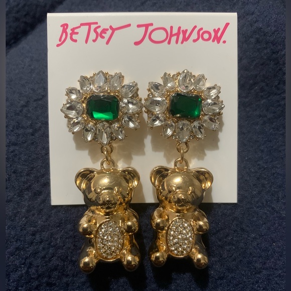 Betsey Johnson gold gummy bear Sugar Rush earrings - Picture 3 of 4